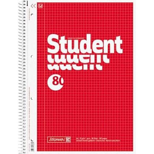 Picture of BRUNNEN REFILL PAD A4 WIREBOUND SQUARED 160 PAGES